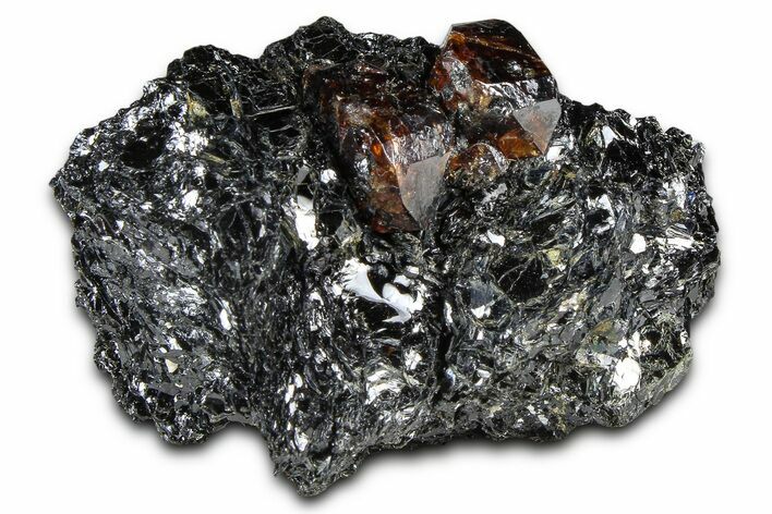 Fluorescent Zircon Crystals in Biotite Schist - Norway #363925